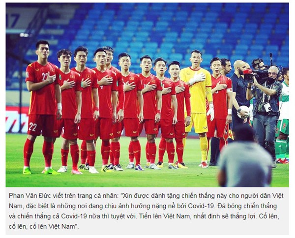 Chiến thắng 4-0 của đội tuyển Việt Nam khiến dàn sao rầm rộ "bão online"