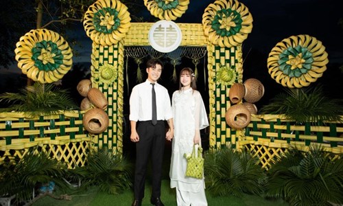 Cận cảnh cổng cưới lá dừa long phụng cực chất của Gin Tuấn Kiệt – Puka