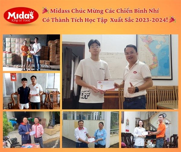 🎉 Midass Chúc Mừng Các Chiến Binh Nhí Có Thành Tích Học Tập  Xuất Sắc 2023-2024! 🎉