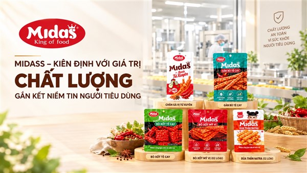 MIDASS – KIÊN ĐỊNH VỚI GIÁ TRỊ CHẤT LƯỢNG, GẮN KẾT NIỀM TIN NGƯỜI TIÊU DÙNG