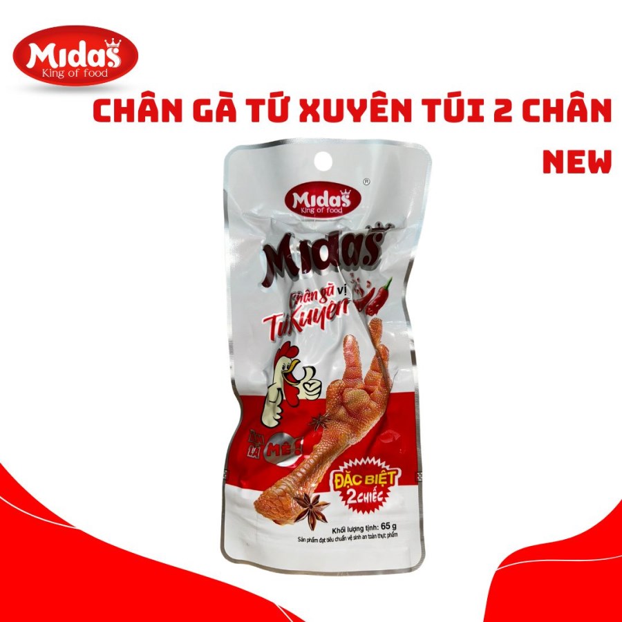 CHÂN GÀ TỨ XUYÊN TÚI 2 CHÂN NEW