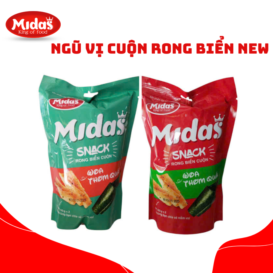 SNACK NGŨ VỊ CUỘN RONG BIỂN NEW